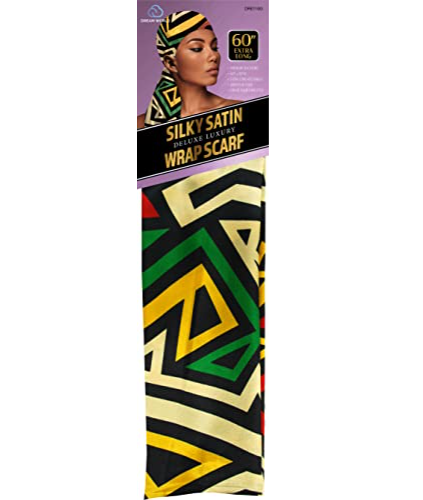 DREAM WORLD SILKY SATIN WRAP SCARF DRE110G