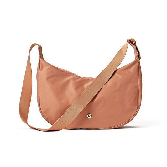 RED BY KISS LARGE CROSS BODY BAG FH211 PEACH BROWN