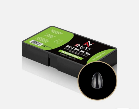 NEVI USA GEL-X SOFT GEL TIPS ALMOND SHORT