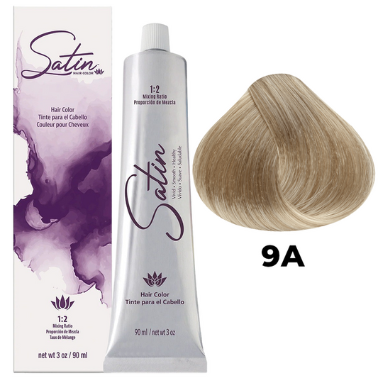 SATIN HAIR COLOR 9A VERY LIGHT ASH BLONDE