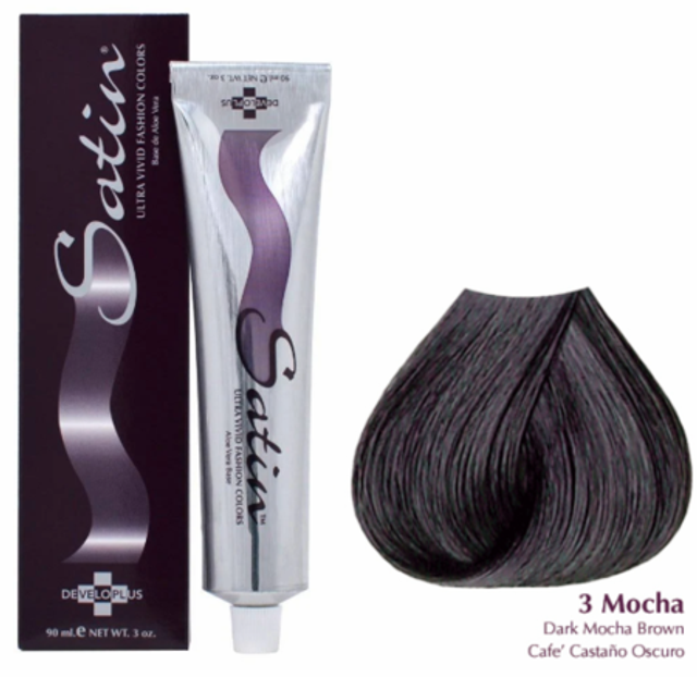 SATIN HAIR COLOR 3 MOCHA DARK MOCHA BROWN