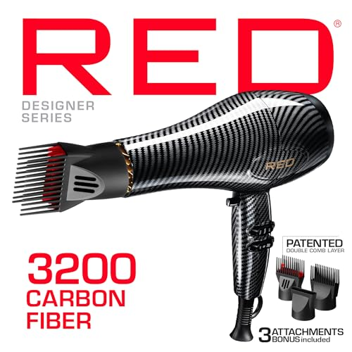 RED BY KISS CARBON FIBER HAIR DRYER BD32