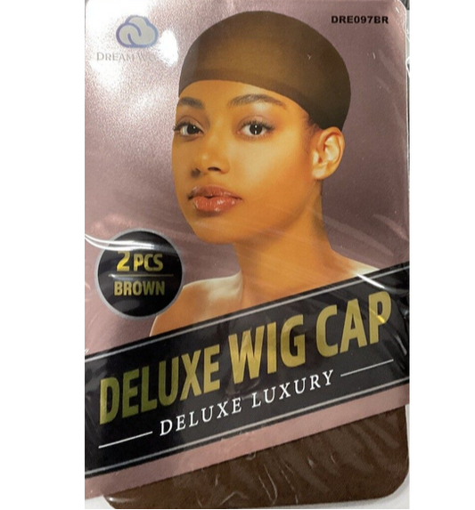 DREAM WORLD DELUXE WIG CAP BROWN