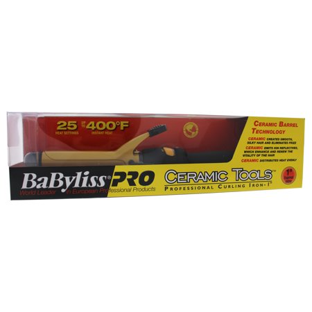 BABYLISS PRO CERAMIC TOOLS CURLING IRON 1'' BARREL SIZE