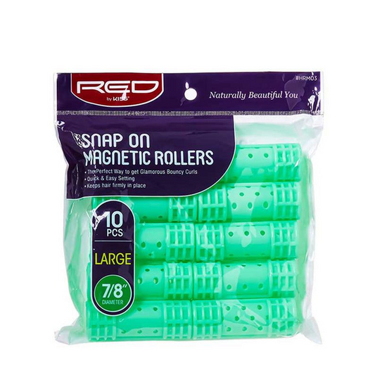 RED BY KISS SNAP ON MAGNETIC ROLLEERS 7/8 HRM 03