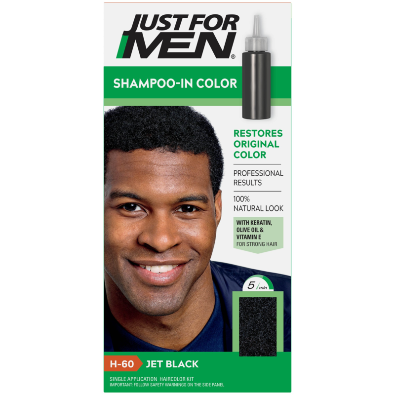 JUST FOR MEN SHAMPOO IN COLOR JET BLACK