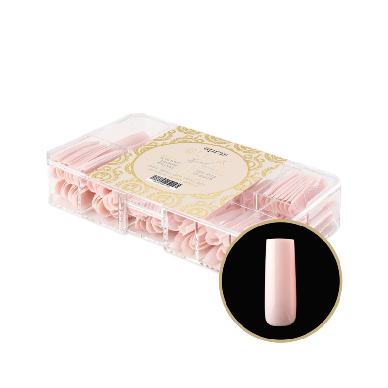 APRES GEL-X PINK 150PCS XLONG COFFIN