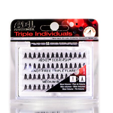 ARDELL EYELASHES KNOT-FREE TRIPLE INDIVIDUALS MEDIUM BLACK