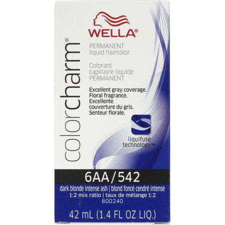 WELLA COLORCHARM LIQUID 6AA/542 DARK BLONDE INTENSE ASH