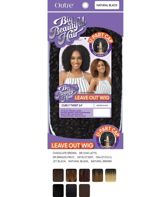 OUTRE WIG CURLY TWIST 14'' COLOR CHOCOLATE BROWN