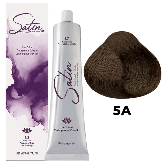 SATIN HAIR COLOR 5A LIGHT ASH BROWN