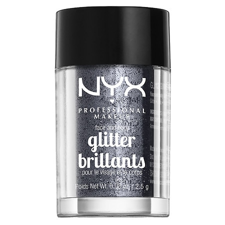 NYX FACE & BODY GLITTER GLI12 GUNMETAL
