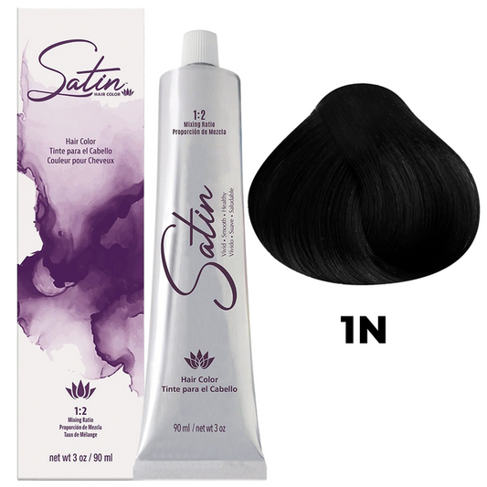 SATIN HAIR COLOR 1N BLACK