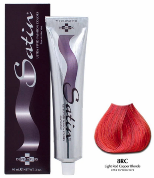 SATIN HAIR COLOR 8RC LIGHT RED COPPER BLONDE