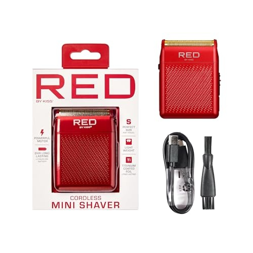 RED BY KISS MINI SHAVER SV01 RED