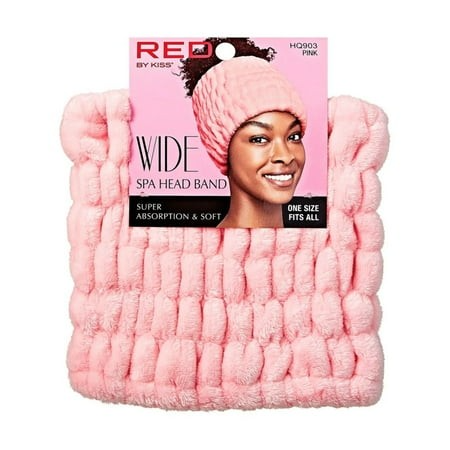 RED BY KISS WIDE SPA HEAD BAND HQ903 PINK