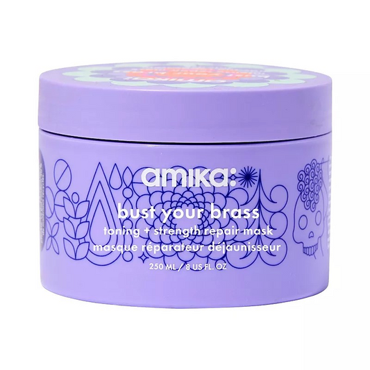 AMIKA BUST YOUR BRASS TONING+STRENGTH REPAIR MASK 8FL OZ