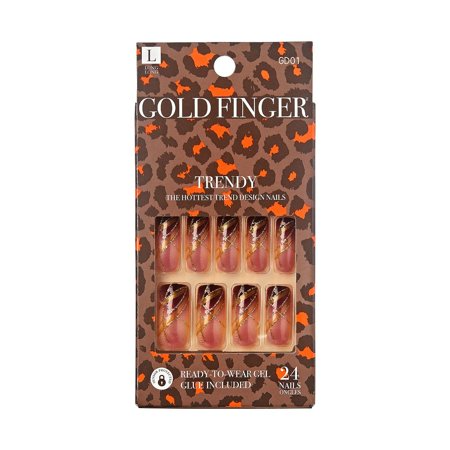 KISS NAIL GOLD FINGER TRENDY GD01