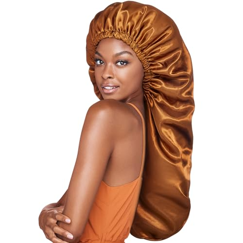 RED BY KISS BROWN ULTRA SILKY SATIN BONNET HQ223