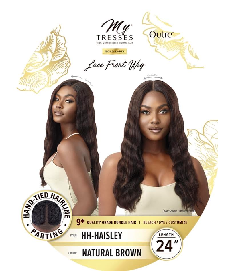 OUTRE HUMAN HAIR WIG MY TRESSES HH-HAISLEY NATURAL BLACK