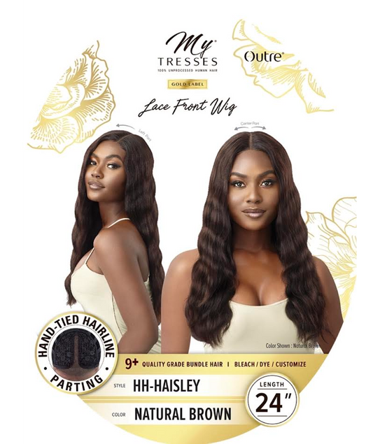 OUTRE HUMAN HAIR WIG MY TRESSES HH-HAISLEY NATURAL BLACK