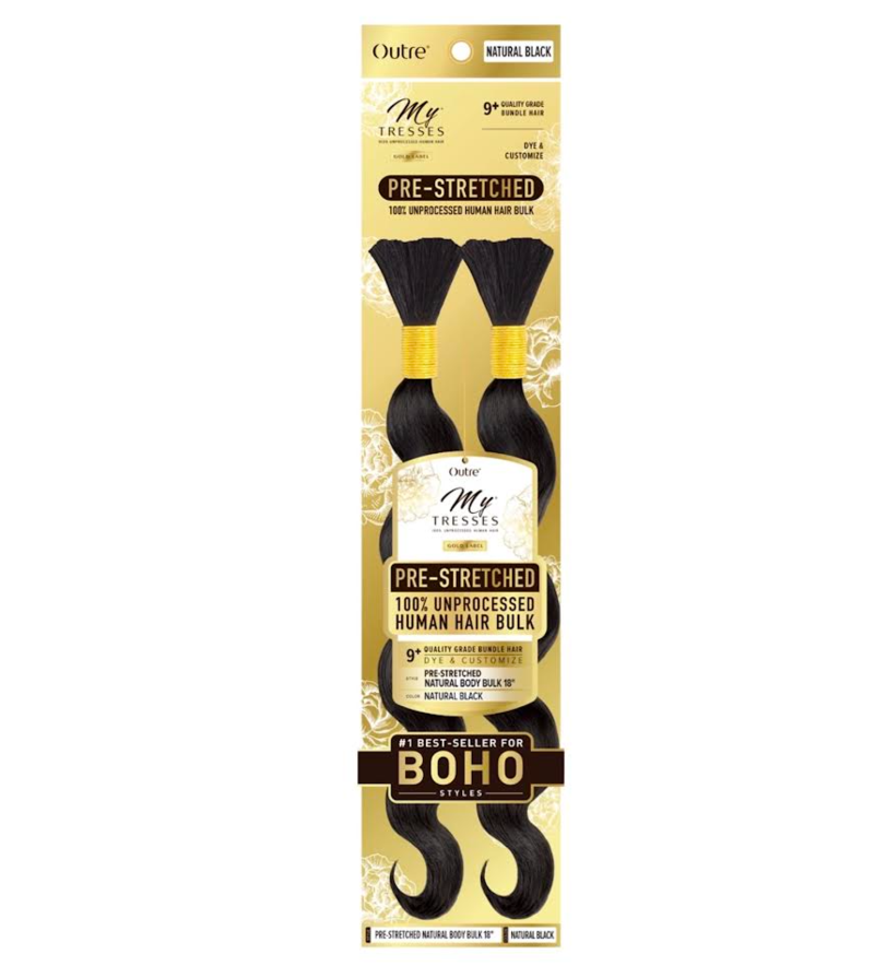 OUTRE GOLD LABLE NATURAL BODY BULK 18" NAT.BLACK