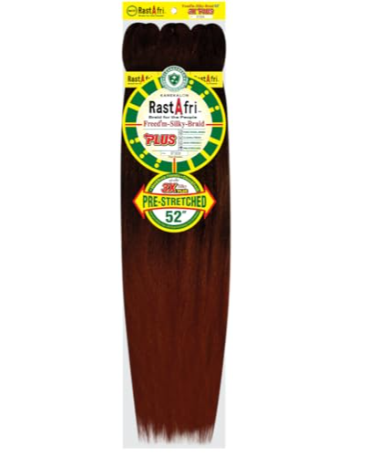 RASTAFRI SILKY BRAID 52'' 3X COLOR BT1B/30