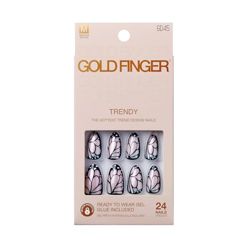 KISS NAIL GOLD FINGER GD45