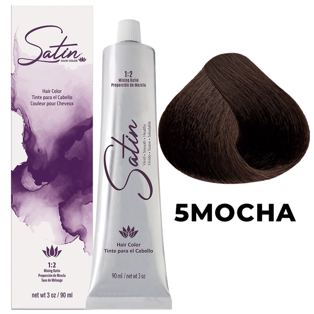 SATIN HAIR COLOR 5 MOCHA LIGHT MOCHA BROWN