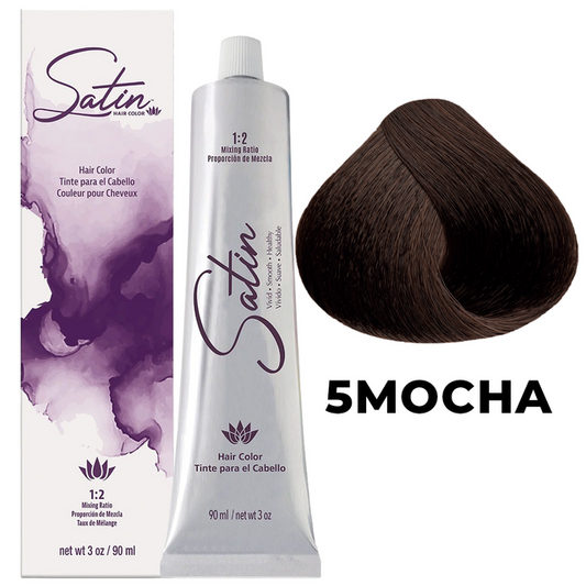 SATIN HAIR COLOR 5 MOCHA LIGHT MOCHA BROWN