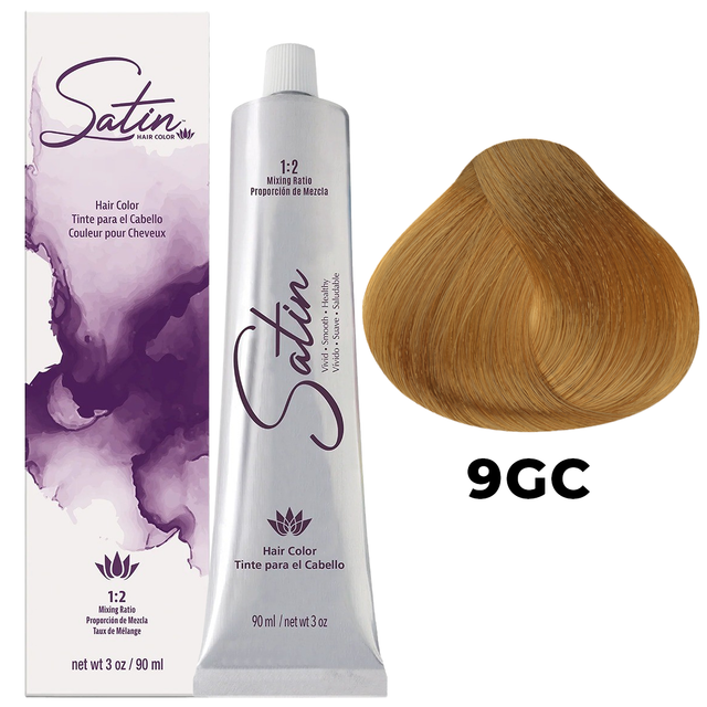 SATIN HAIR COLOR 9GC VERY LIGHT GOLDEN COPPER BLONDE