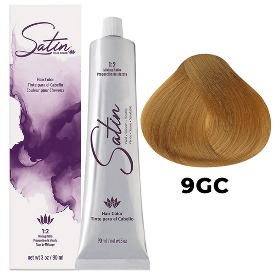 SATIN HAIR COLOR 9GC VERY LIGHT GOLDEN COPPER BLONDE