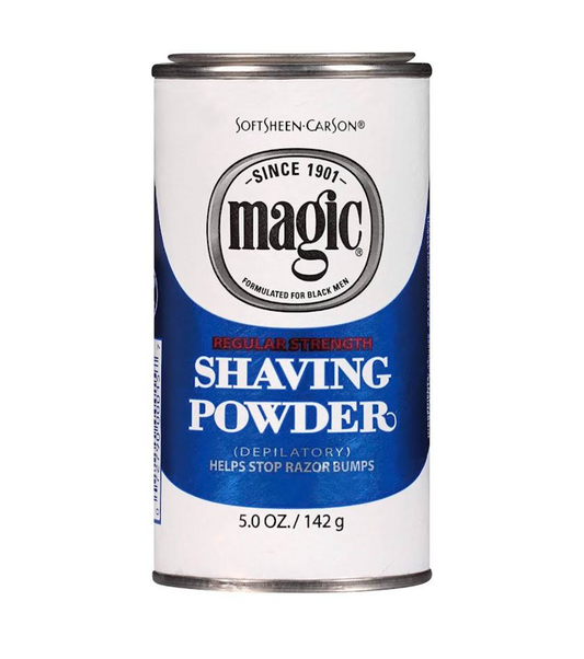 MAGIC SHAVING POWDER BLUE/ REGULAR STRENGTH 5 OZ