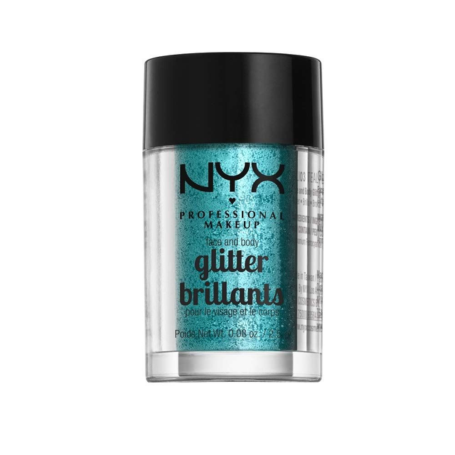 NYX FACE & BODY GLITTER GLI03 TEAL