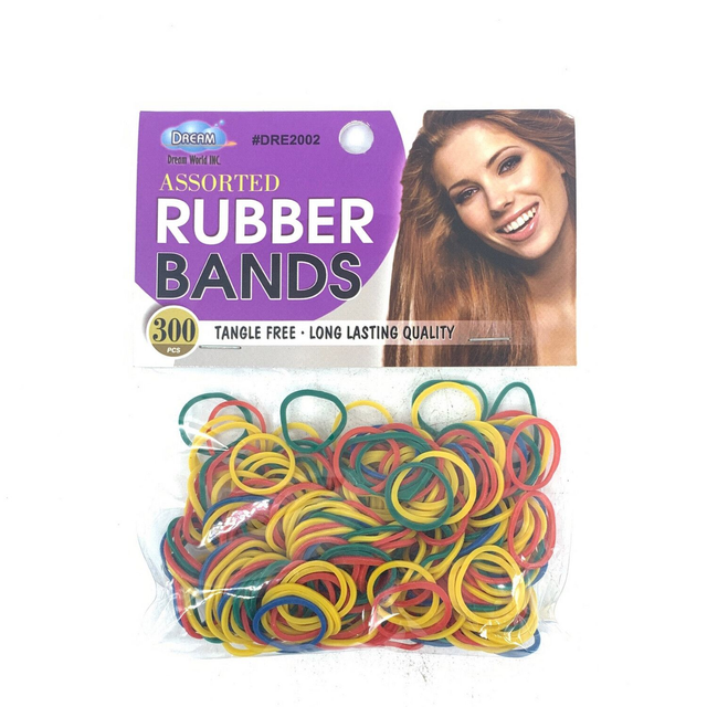 DREAM WORLD ASSORTED RUBBER BANDS 300PCS