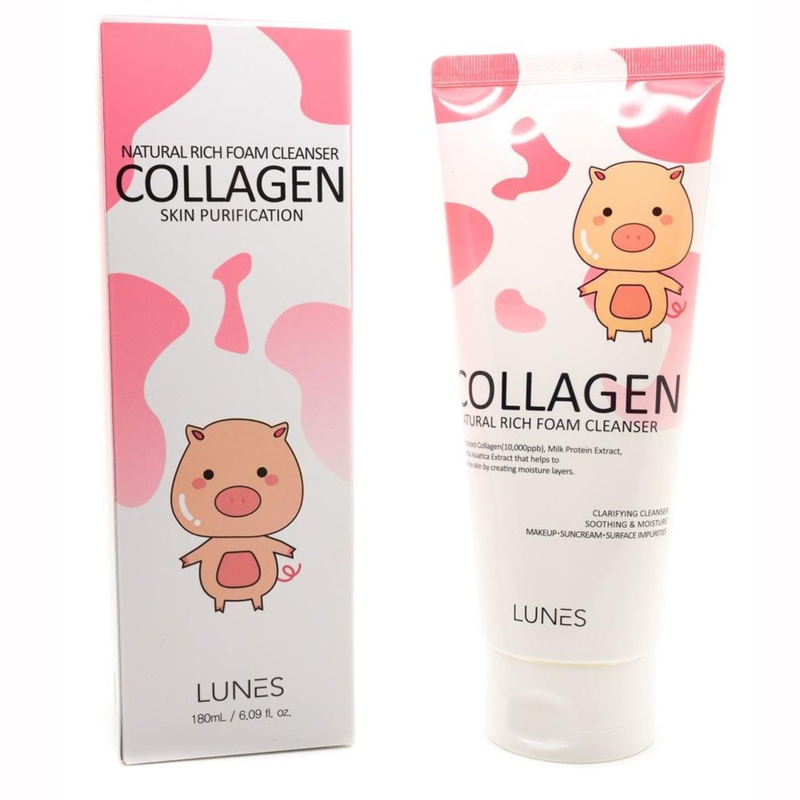 LUNES COLLAGEN NATURAL RICH FOAM CLEANSER 6.09 OZ