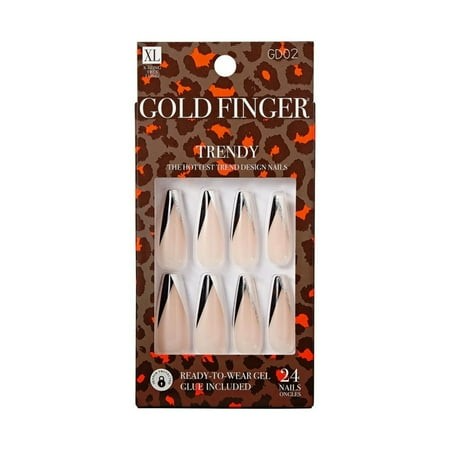 KISS NAIL GOLD FINGER TRENDY GD02