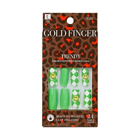 KISS NAIL GOLD FINGER TRENDY GD33