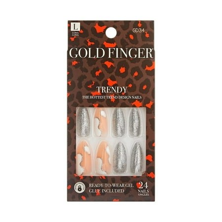 KISS NAIL GOLD FINGER TRENDY GD34