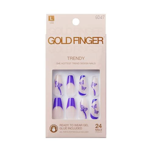 KISS NAIL GOLD FINGER GD47