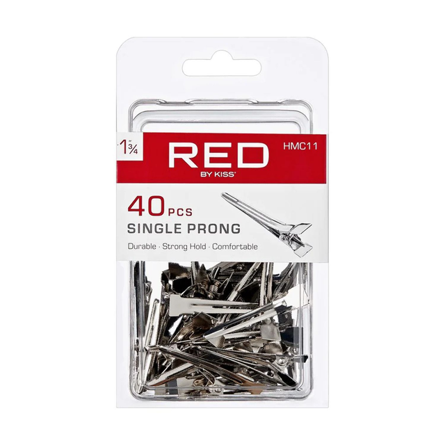 RED BY KISS SINGLE PRONG 40PCS HMC11