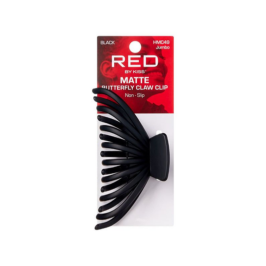 RED BY KISS MATTE BUTTERFLY CLAW CLIP HMC49