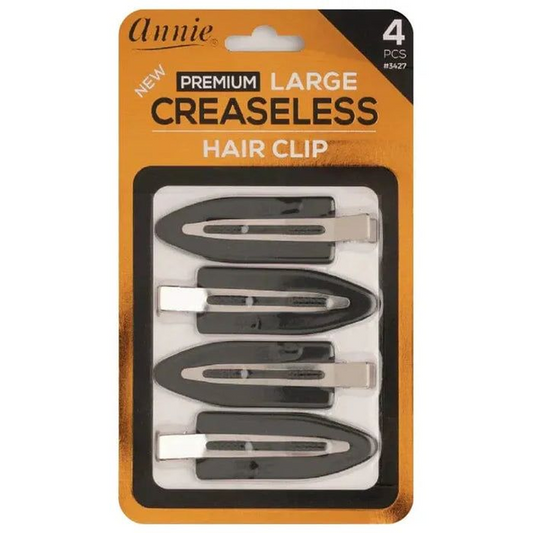 ANNIE LARGE CREASELESS HAIR CLIP BLACK