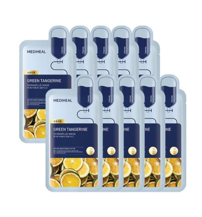 MEDIHEAL FACE MASK GREEN TANGERINE