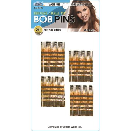 DREAM WORLD DRE1012 BOB PINS 80 PCS BRONZE