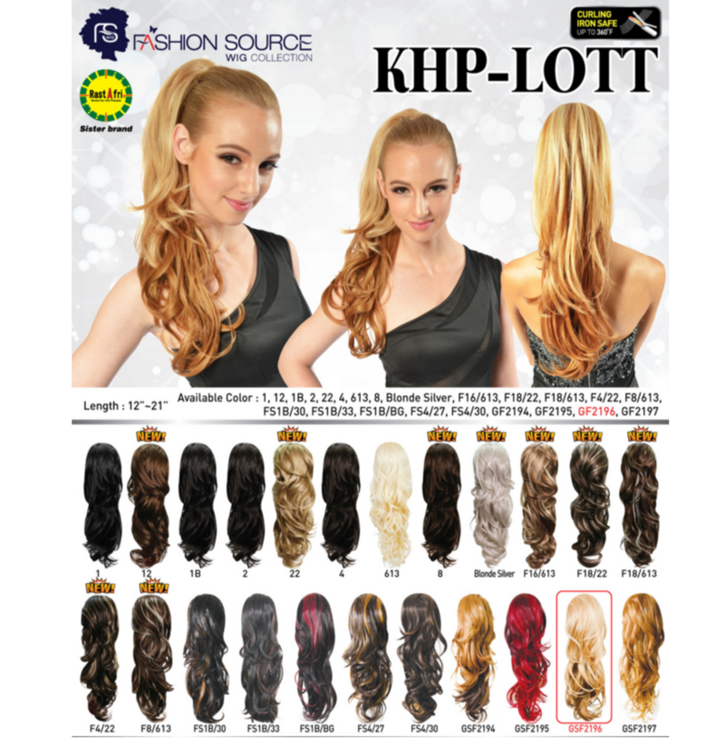 FASHION SOURCE KHP LOTT PONYTAIL COLOR 4