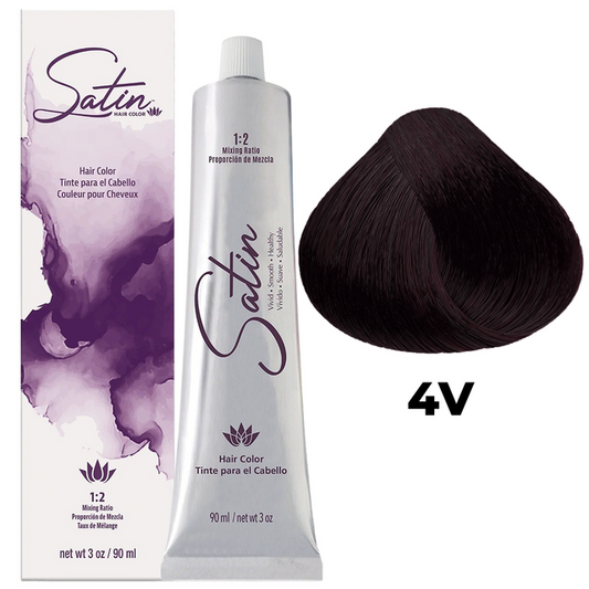 SATIN HAIR COLOR 4V VIOLET BROWN