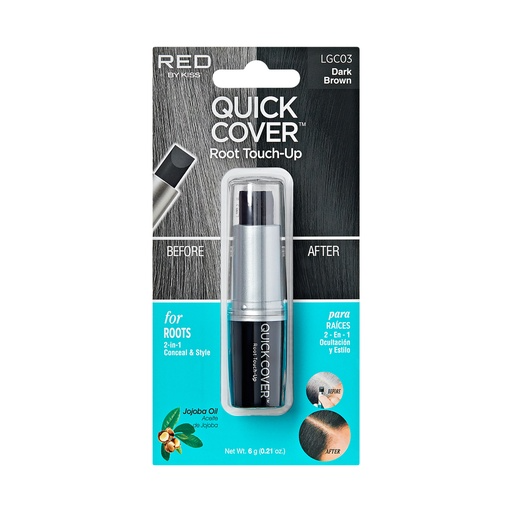 RED BY KISS QUICK COVER TOUCH LGC03 DARK BROWN