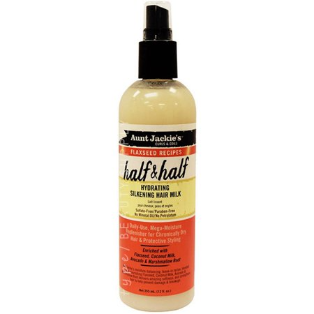 AUNT JACKIE'S FALF & HALF HYDRATING SILKENING HAIR MILK 12FL OZ