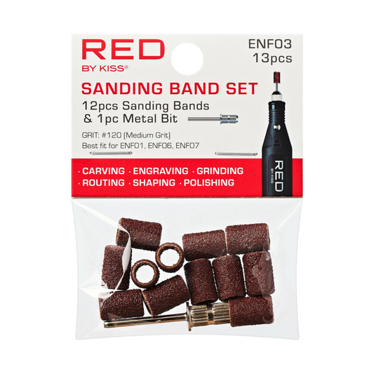 RED BY KISS SANDING BAND SET ENF03